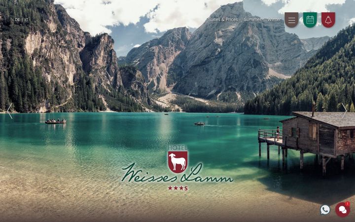 Screenshot of hotel-weisses-lamm.com