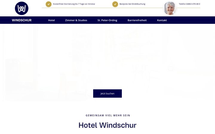 Screenshot of hotel-windschur.de