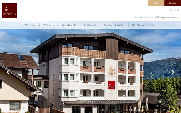 Screenshot of hotel-winkler.it