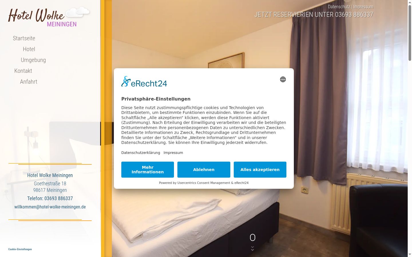 Sutikimo reklamjuostės, rodytos prieš bet kokią sąveiką, ekrano kopija