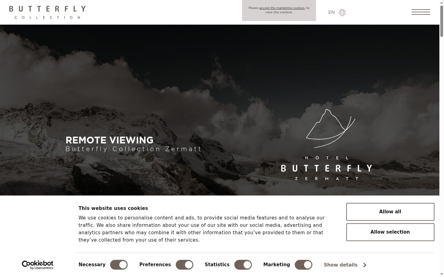 Screenshot tal-banner tal-kunsens muri qabel kwalunkwe interazzjoni