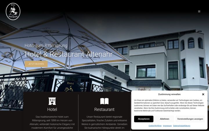 Screenshot of hotel-zum-rittersprung.de