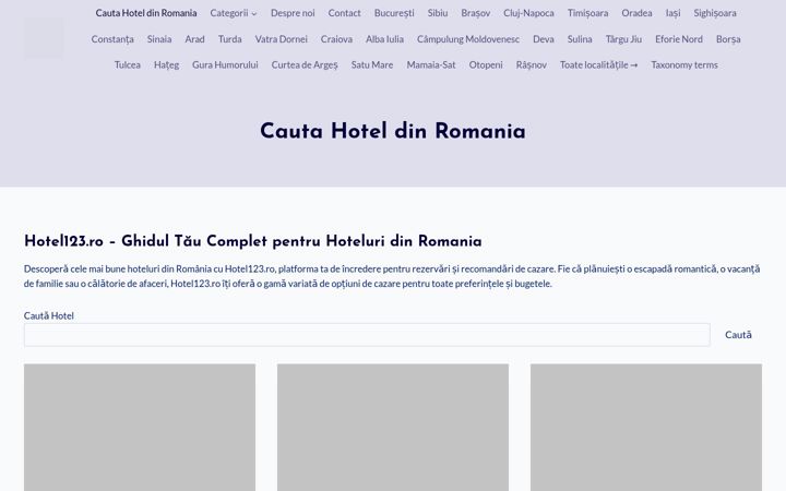 Screenshot of hotel123.ro