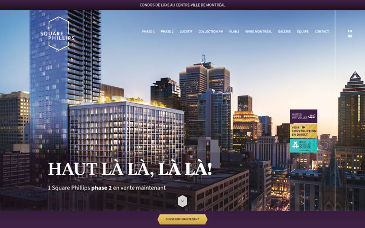 Screenshot of hotel1squarephillips.com