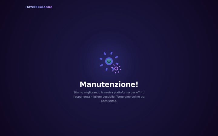 Screenshot of hotel5colonne.com