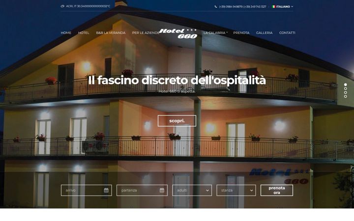 Screenshot of hotel660.it
