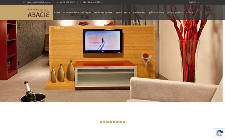 Screenshot of hotelabacie.cz