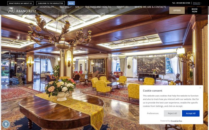 Screenshot of hotelabanoritz.com