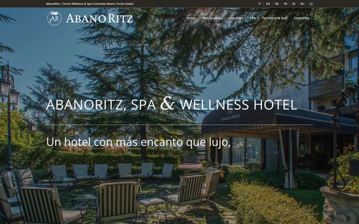 Screenshot of hotelabanoritz.es