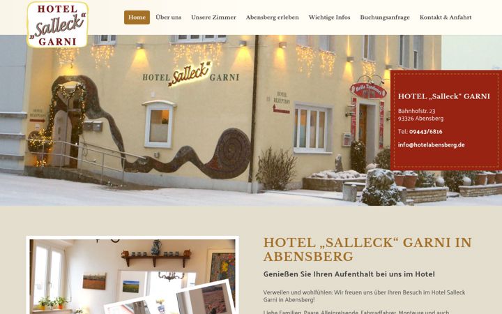 Screenshot of hotelabensberg.de