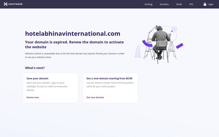 Screenshot of hotelabhinavinternational.com