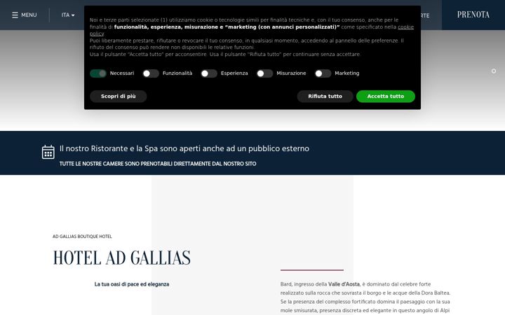 Screenshot of hoteladgallias.com