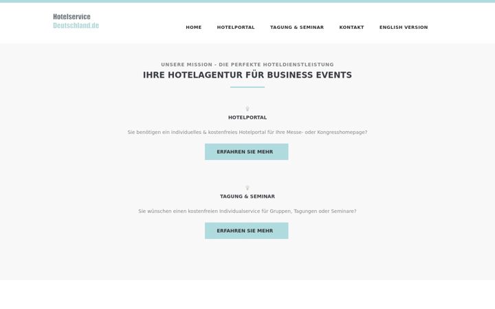 Screenshot of hotelagentur-deutschland.de