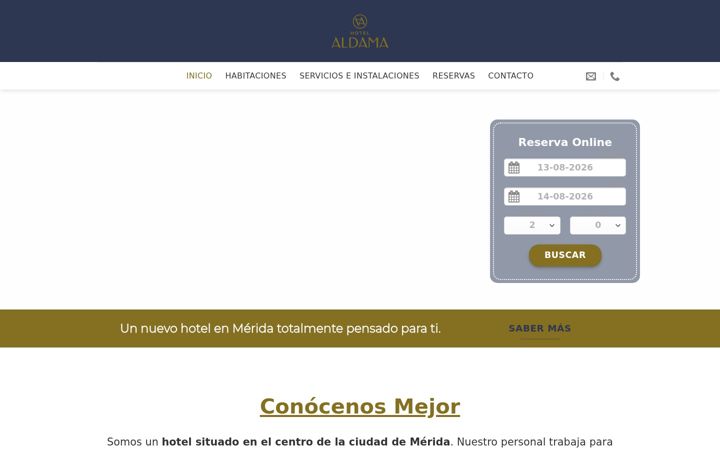 Screenshot of hotelaldama.es