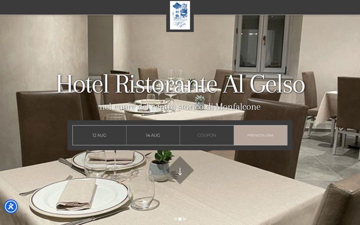 Screenshot of hotelalgelso.com