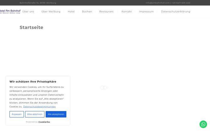 Screenshot of hotelambahnhof.com