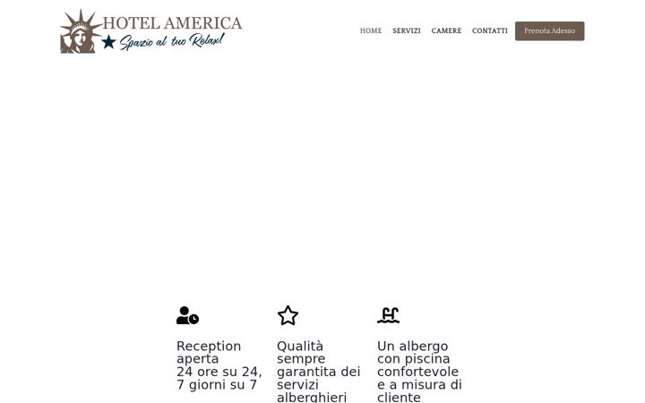 Screenshot of hotelamericascafati.it