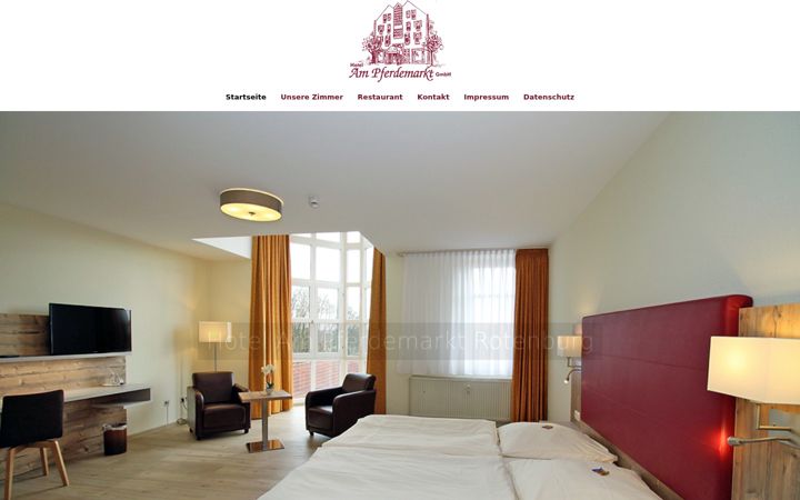 Screenshot of hotelampferdemarkt.de