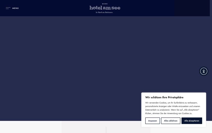 Screenshot of hotelamsee.travel