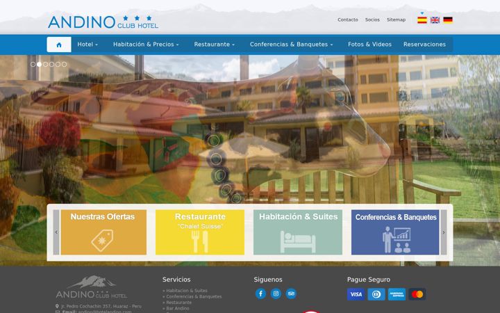 Screenshot of hotelandino.com