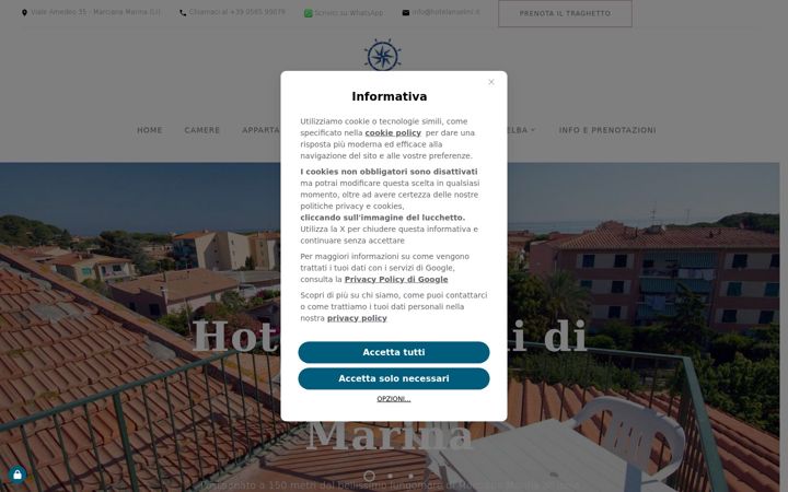 Screenshot of hotelanselmi.it