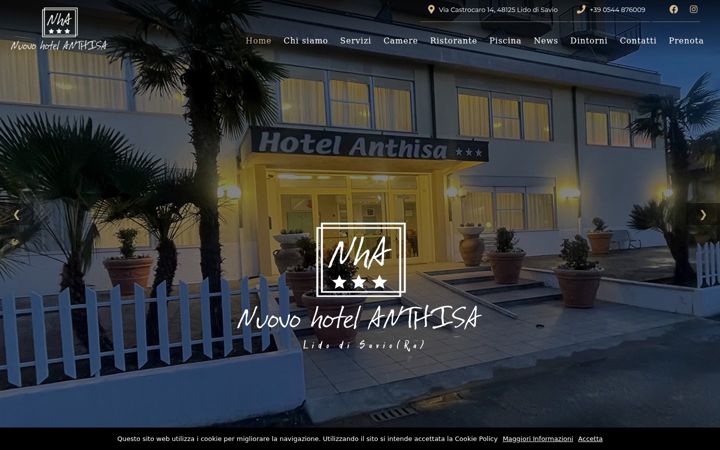 Screenshot of hotelanthisa.it