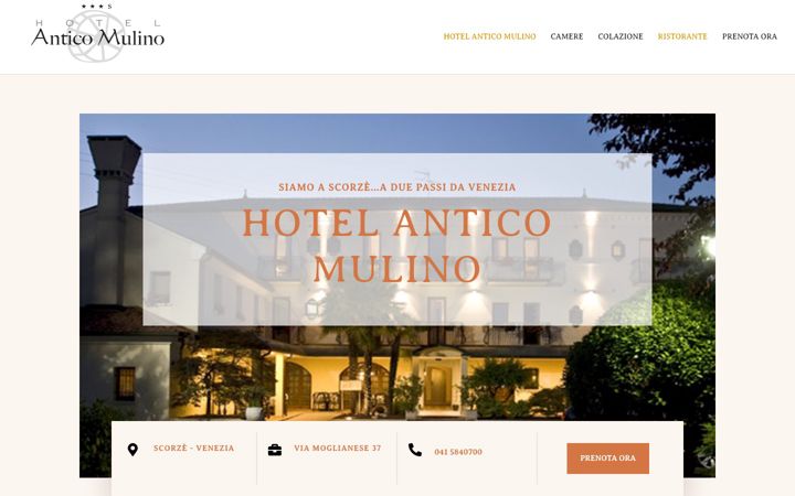 Screenshot of hotelanticomulino.it