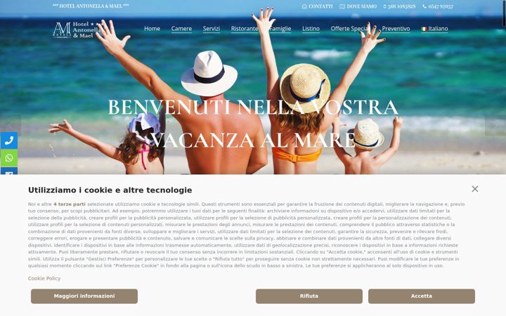 Screenshot of hotelantonella.it