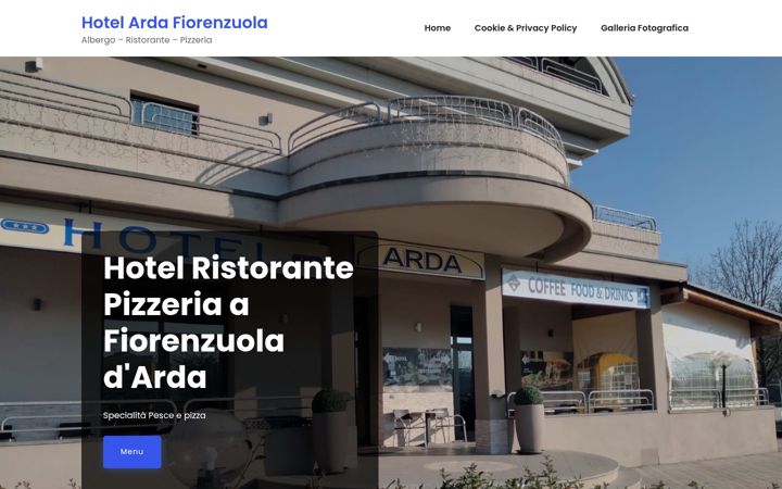 Screenshot of hotelardafiorenzuola.it