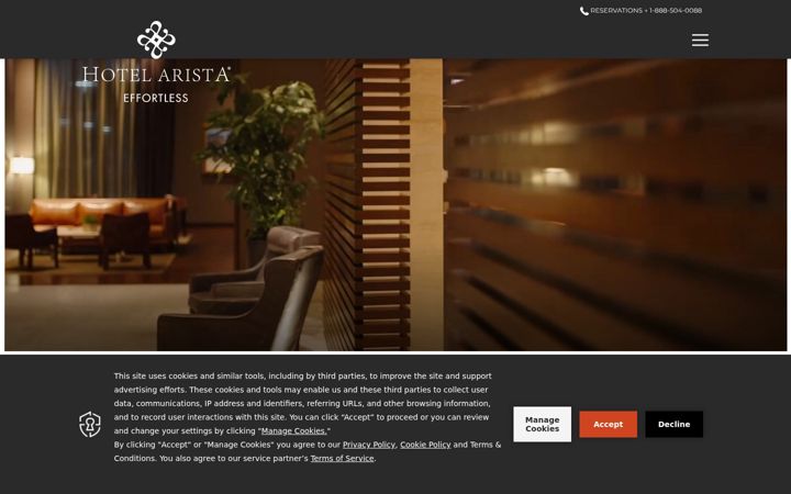 Screenshot of hotelarista.com