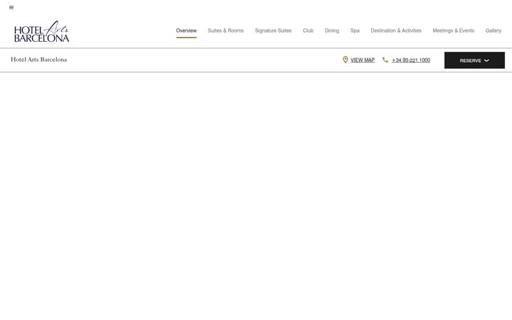 Screenshot of hotelartsbarcelona.com