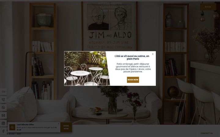 Screenshot of hotelarvor.com
