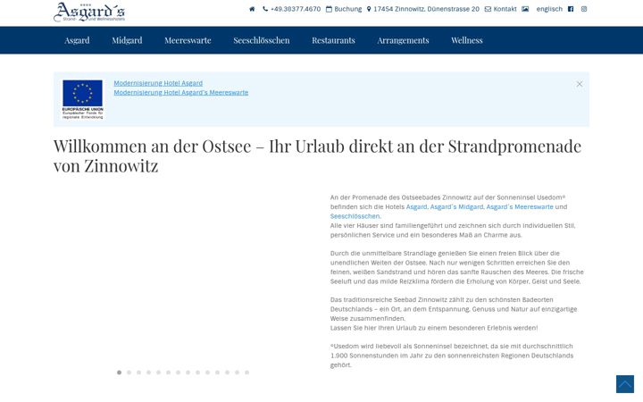 Screenshot of hotelasgard.de