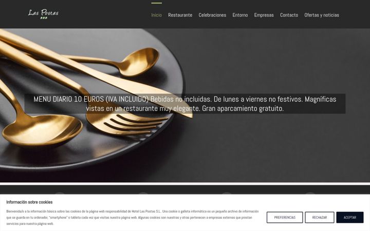 Screenshot of hotelaspostas.com