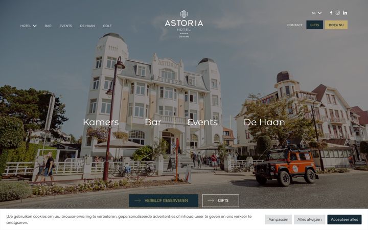 Screenshot of hotelastoria.be