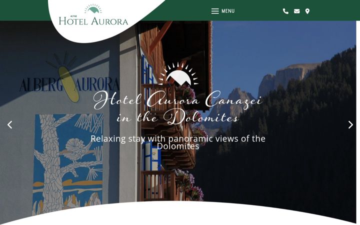 Screenshot of hotelauroracanazei.it