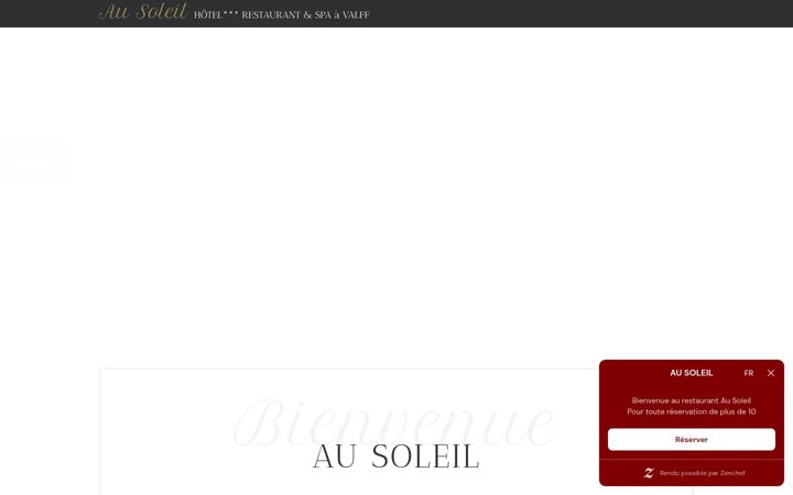 Screenshot of hotelausoleil.fr
