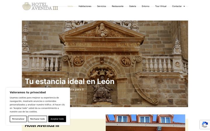 Screenshot of hotelavenidaiii.com