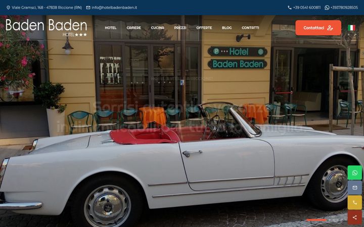 Captură de ecran a hotelbadenbaden.it