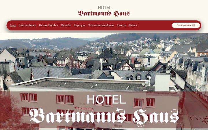 Képernyőkép: hotelbartmannshaus.de