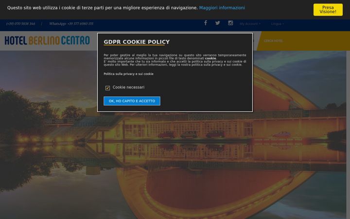 Screenshot of hotelberlinocentro.it