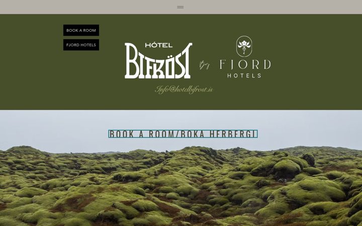 Screenshot of hotelbifrost.com