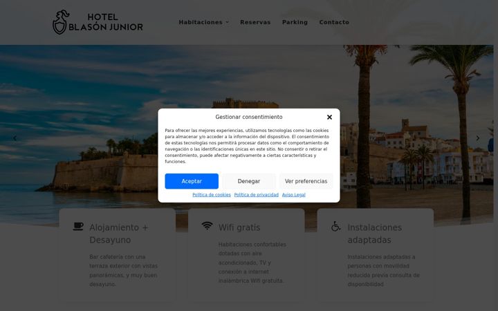 Screenshot of hotelblasonjunior.com