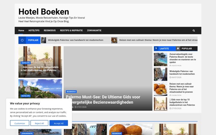 Screenshot of hotelboeken.net