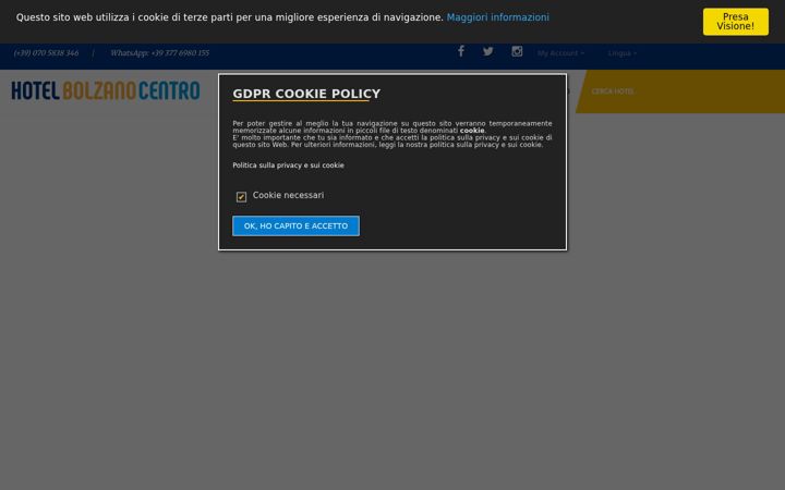 Screenshot of hotelbolzanocentro.com
