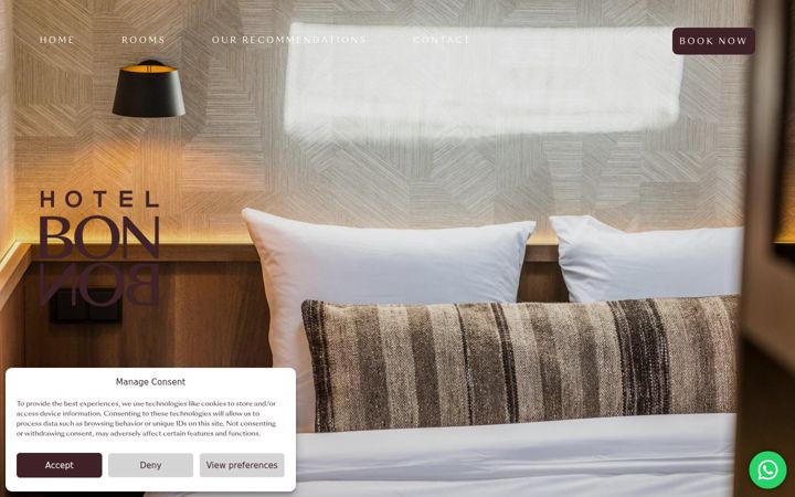 Screenshot of hotelbonbonrotterdam.nl