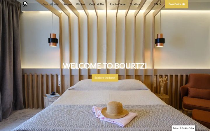 Screenshot of hotelbourtzi.gr