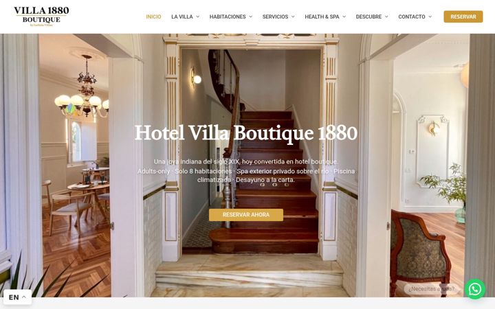 Screenshot of hotelboutique1880.com