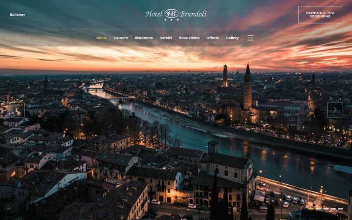 Screenshot of hotelbrandoli.it
