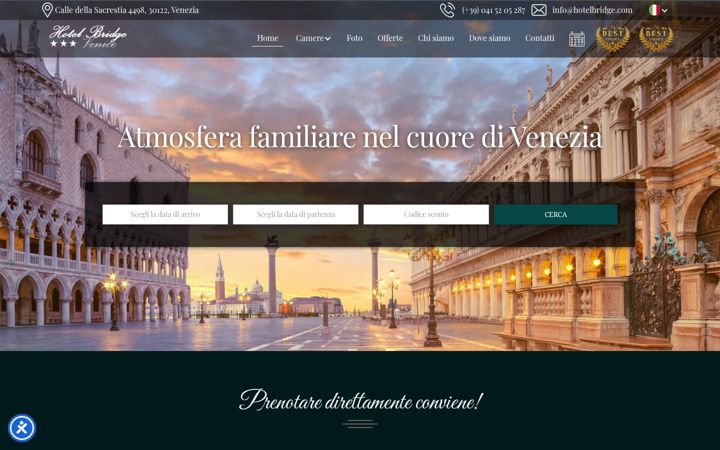 Screenshot of hotelbridge.com